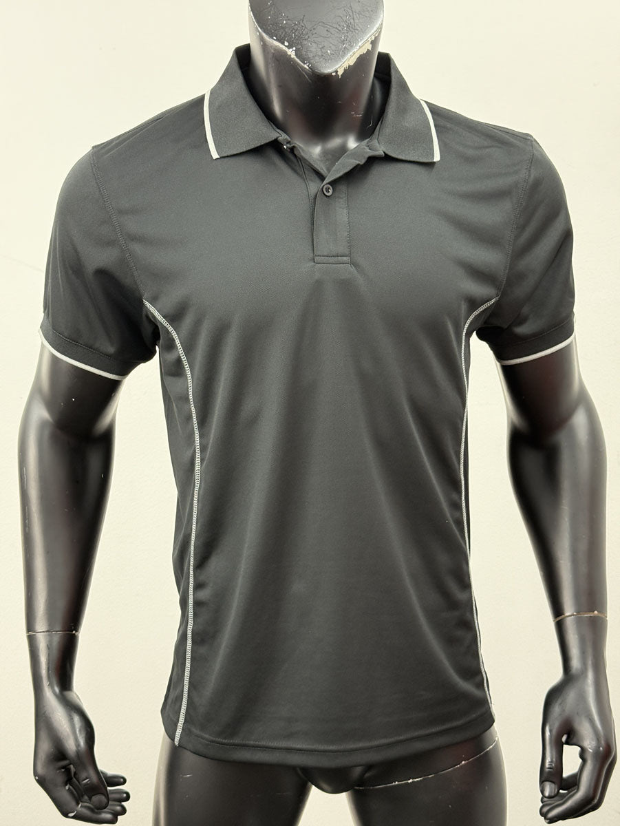 Stitch Feature Essentials-Mens Short Sleeve Polo detail