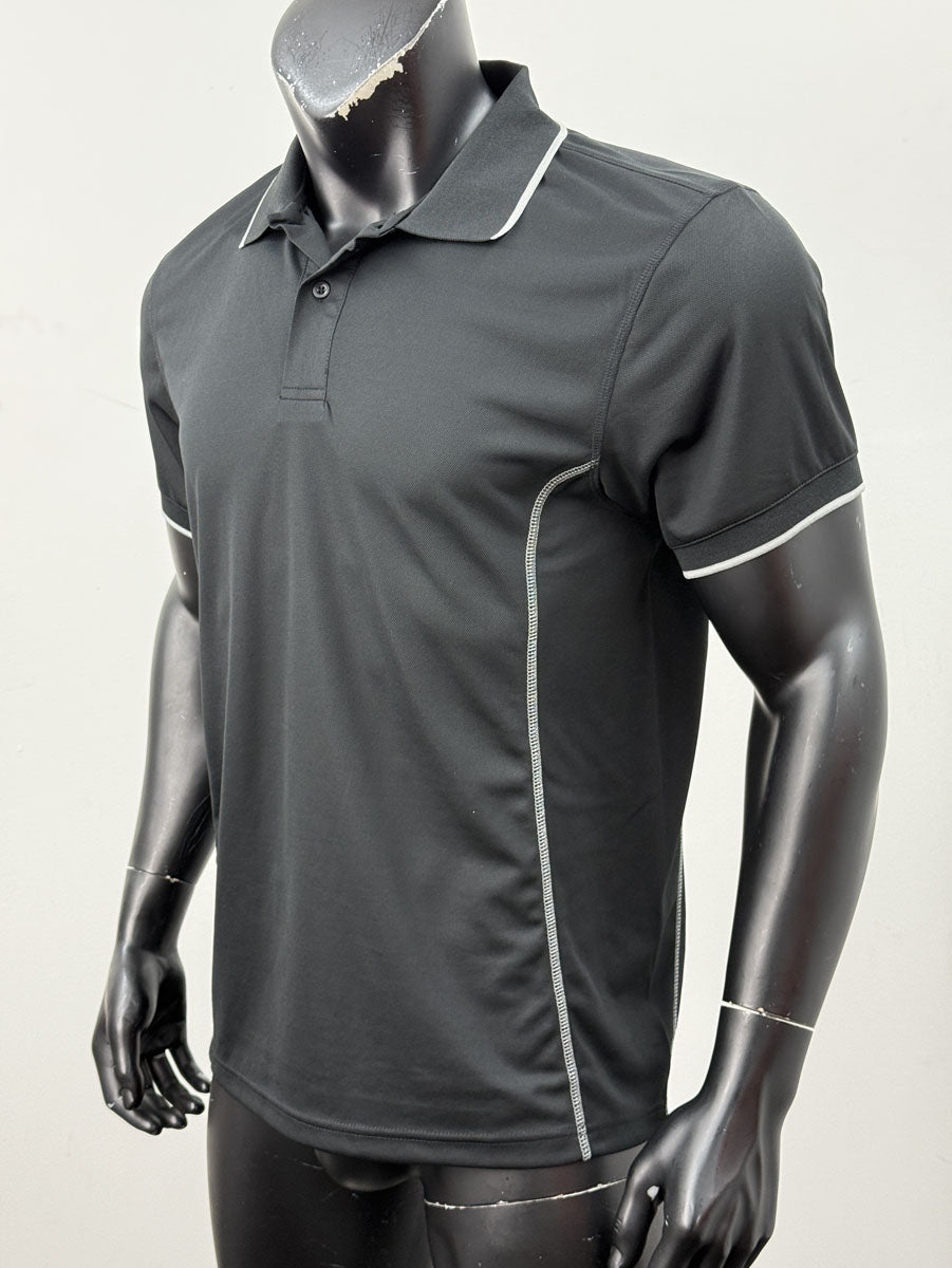 Stitch Feature Essentials-Mens Short Sleeve Polo detail