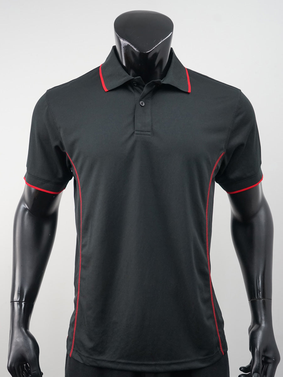 Stitch Feature Essentials-Mens Short Sleeve Polo detail