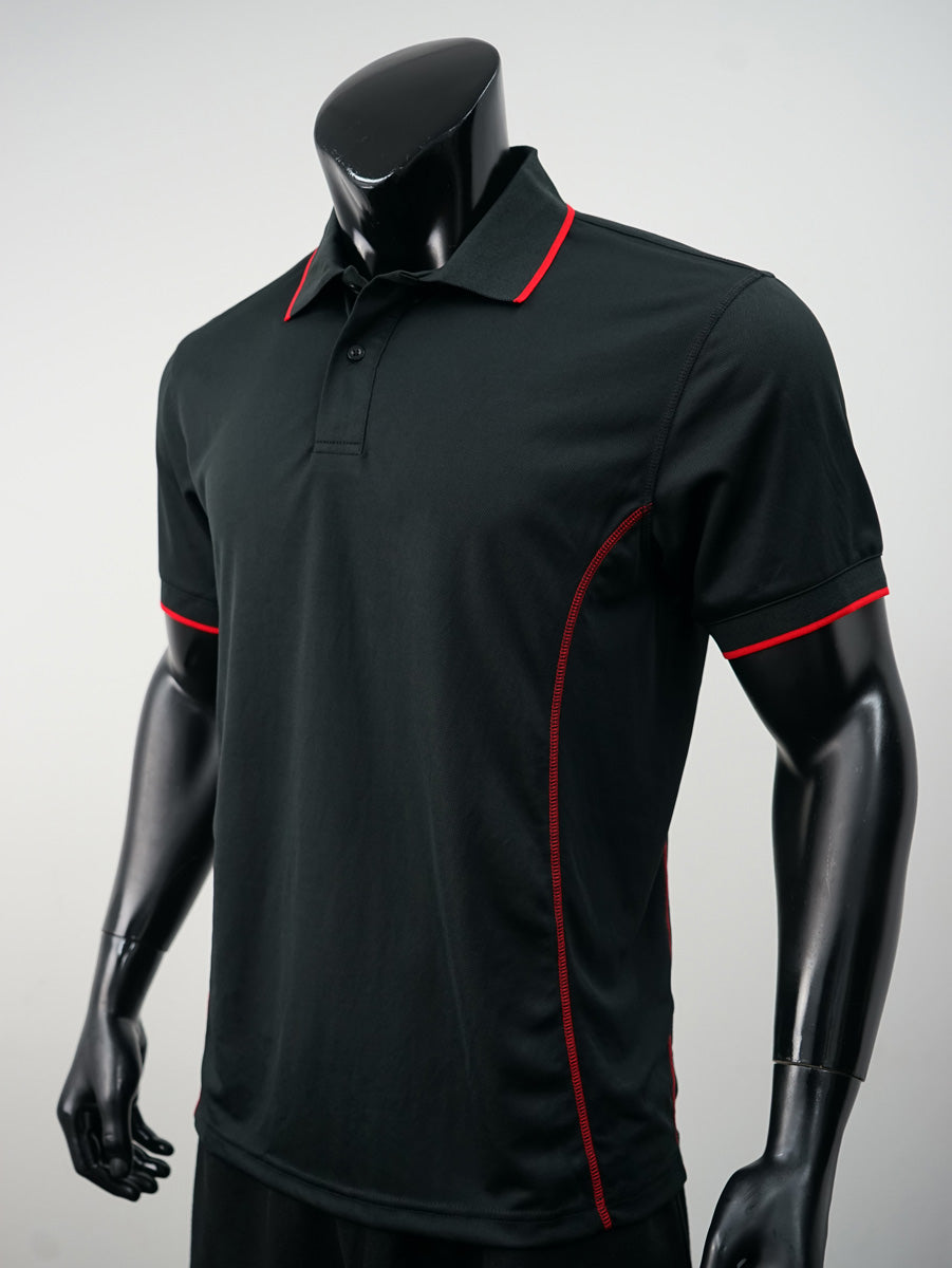 Stitch Feature Essentials-Mens Short Sleeve Polo detail