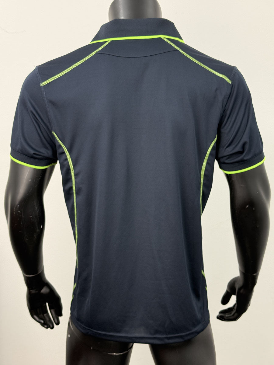 Stitch Feature Essentials-Mens Short Sleeve Polo detail