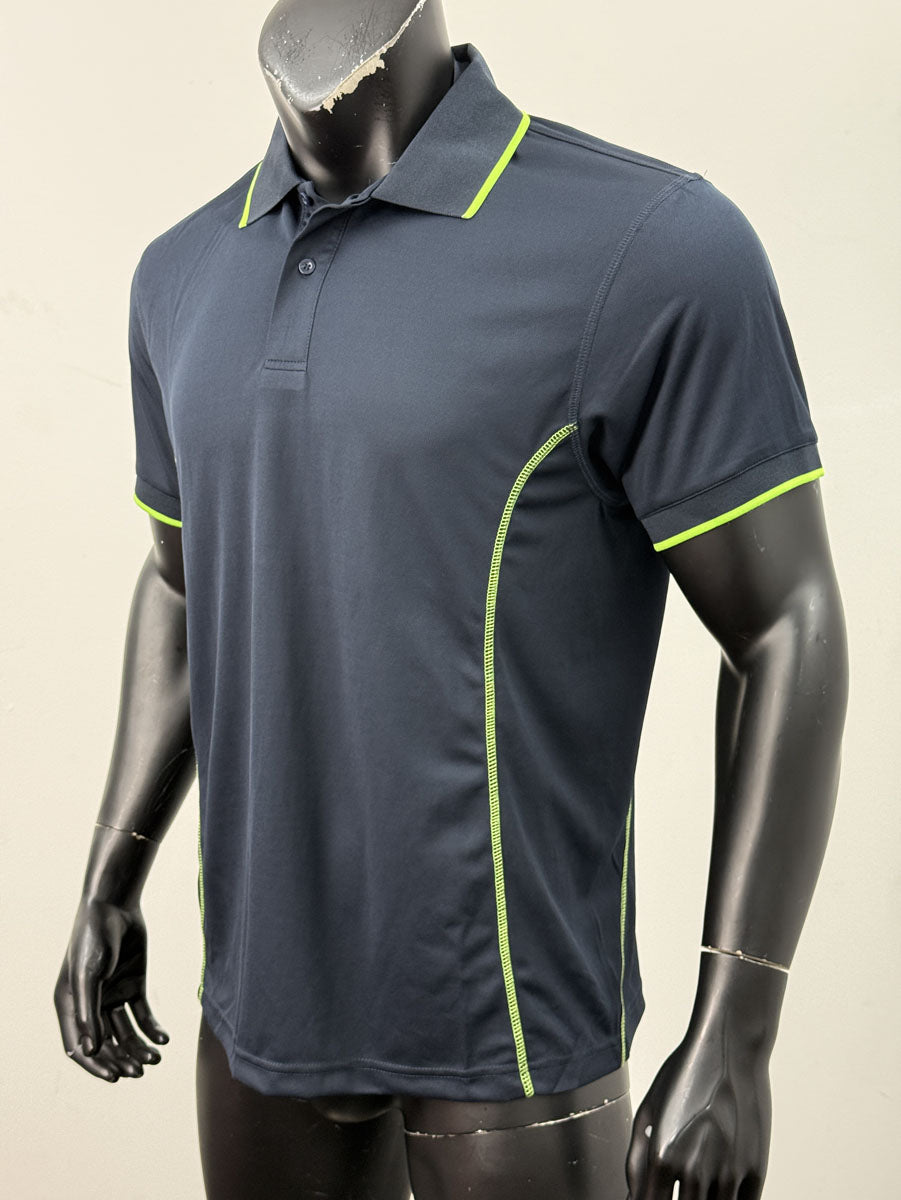 Stitch Feature Essentials-Mens Short Sleeve Polo detail