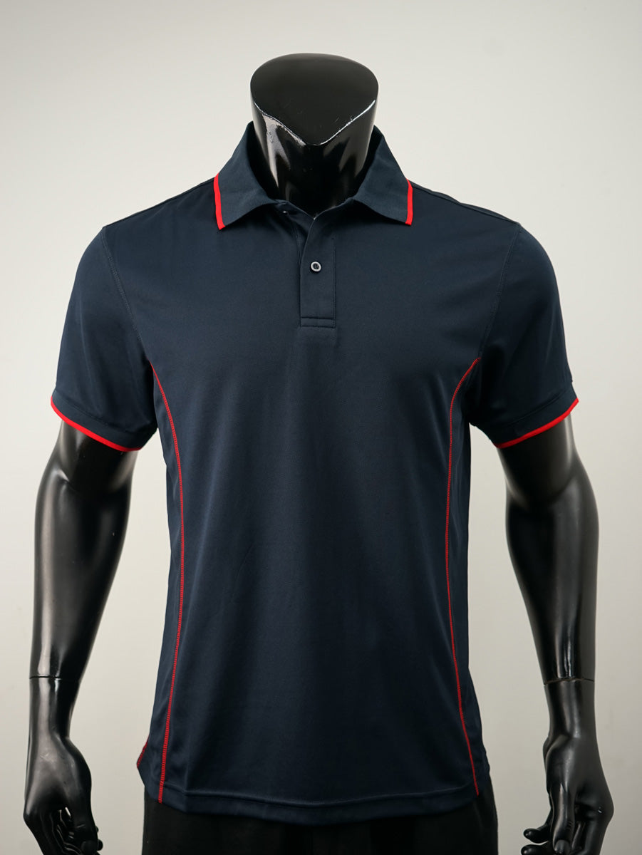 Stitch Feature Essentials-Mens Short Sleeve Polo detail