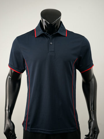 Stitch Feature Essentials-Mens Short Sleeve Polo detail