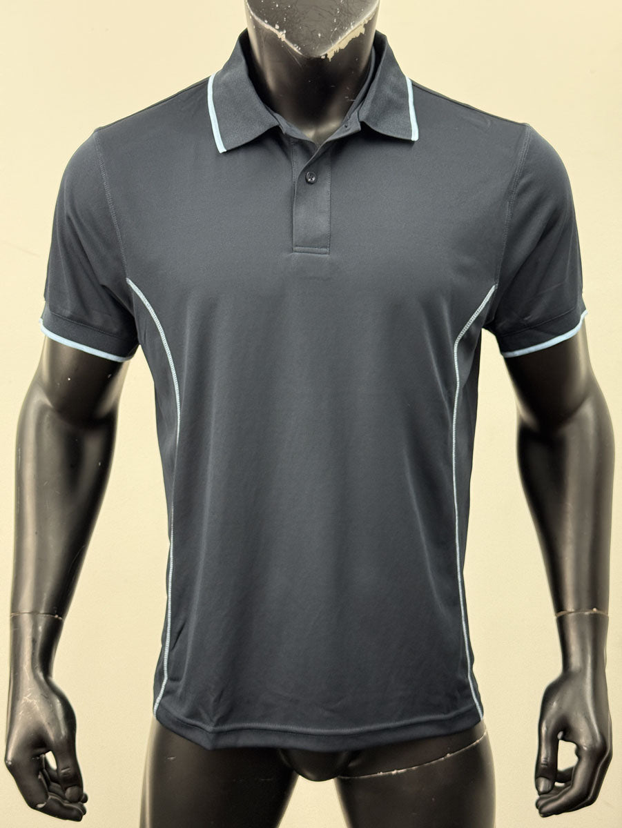 Stitch Feature Essentials-Mens Short Sleeve Polo detail