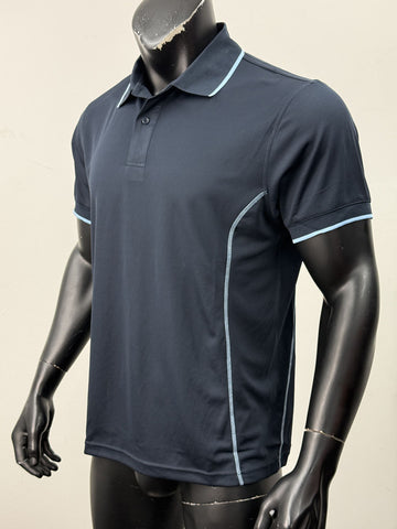 Stitch Feature Essentials-Mens Short Sleeve Polo detail