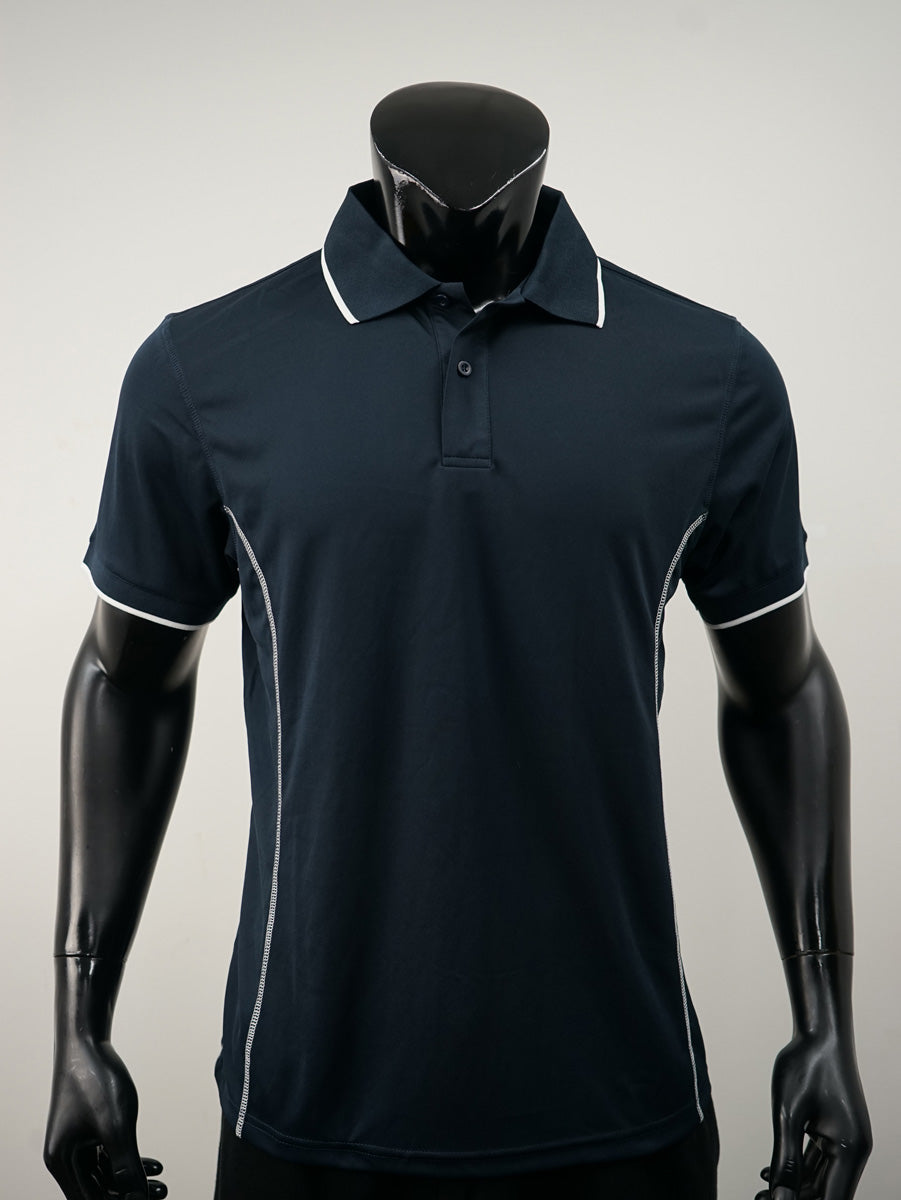 Stitch Feature Essentials-Mens Short Sleeve Polo detail