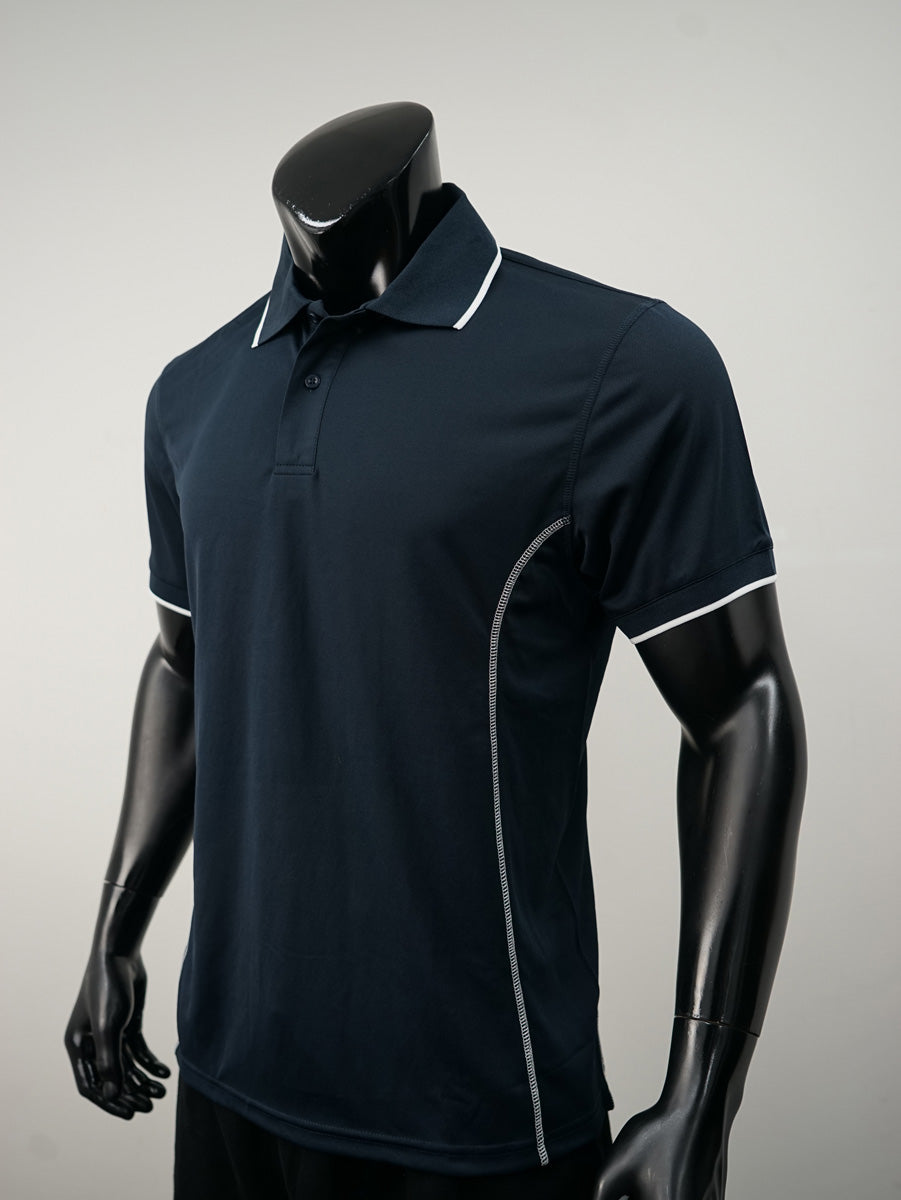 Stitch Feature Essentials-Mens Short Sleeve Polo detail
