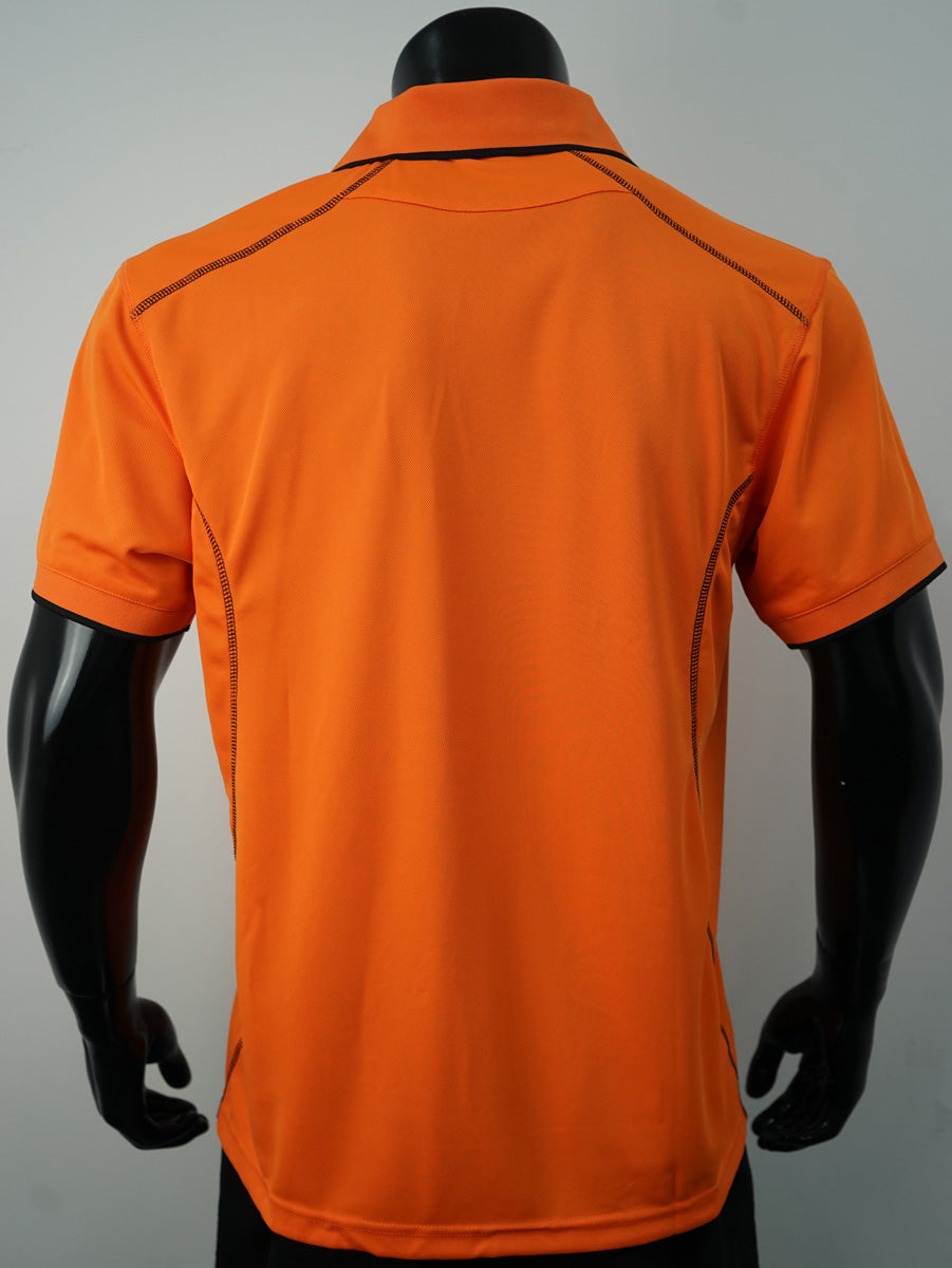 Stitch Feature Essentials-Mens Short Sleeve Polo detail