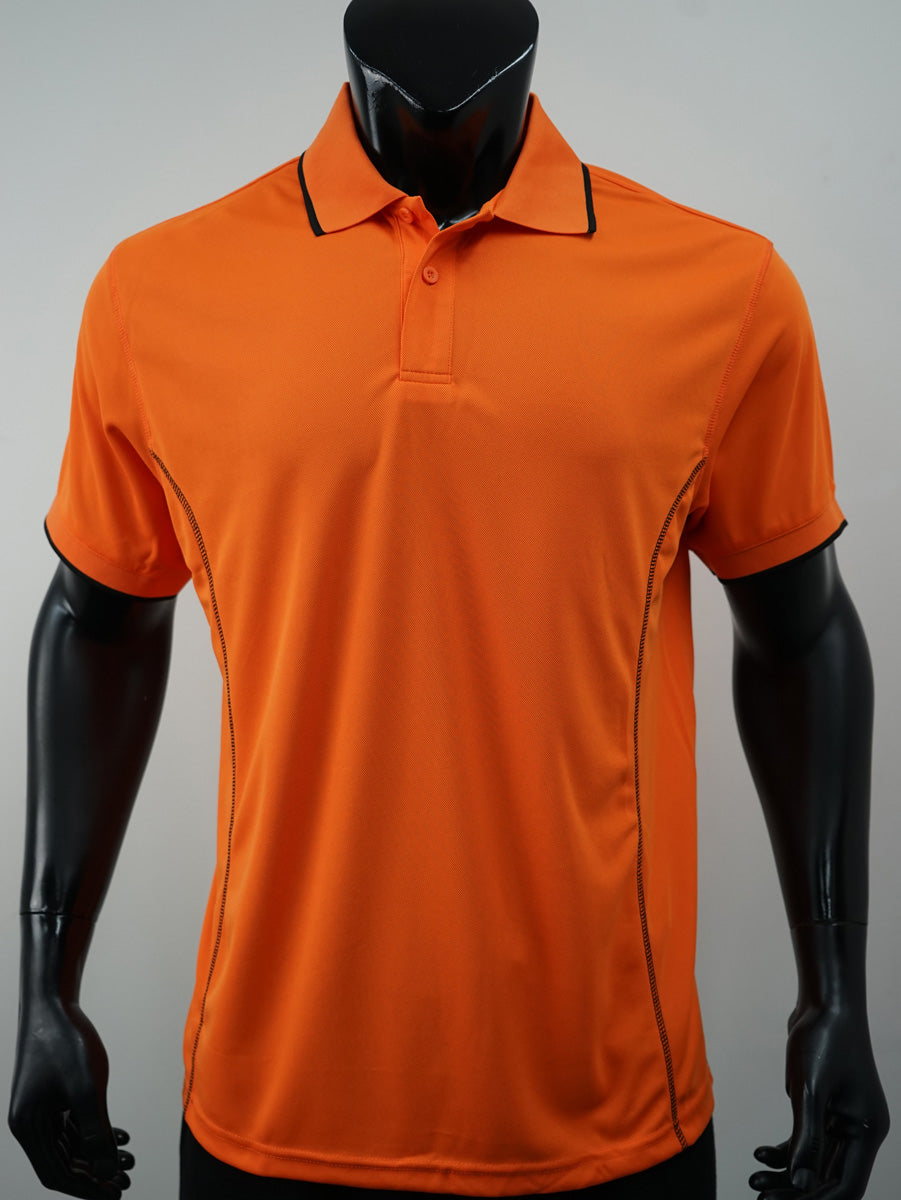 Stitch Feature Essentials-Mens Short Sleeve Polo detail