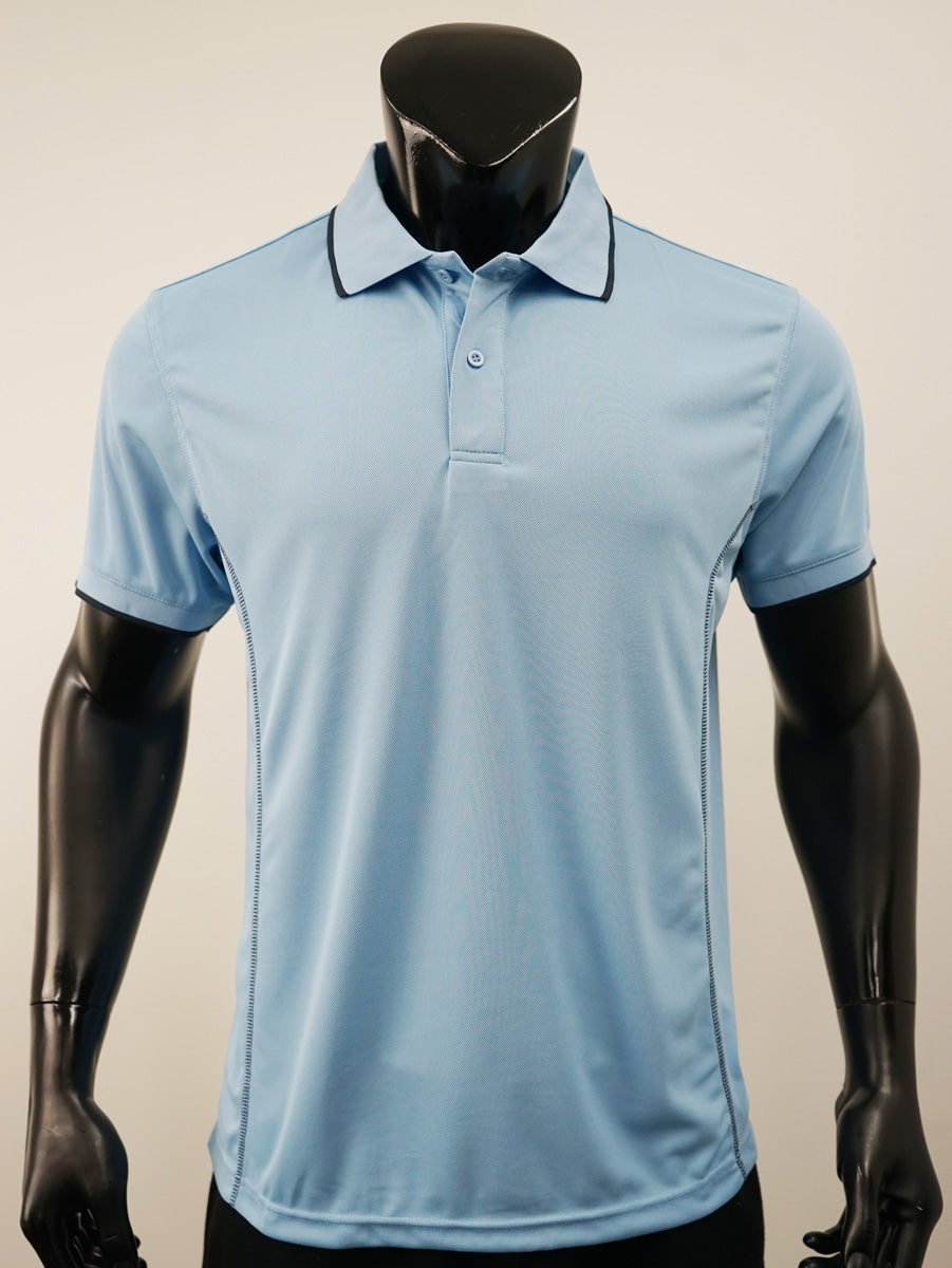 Stitch Feature Essentials-Mens Short Sleeve Polo detail
