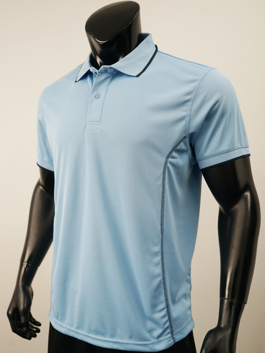 Stitch Feature Essentials-Mens Short Sleeve Polo detail