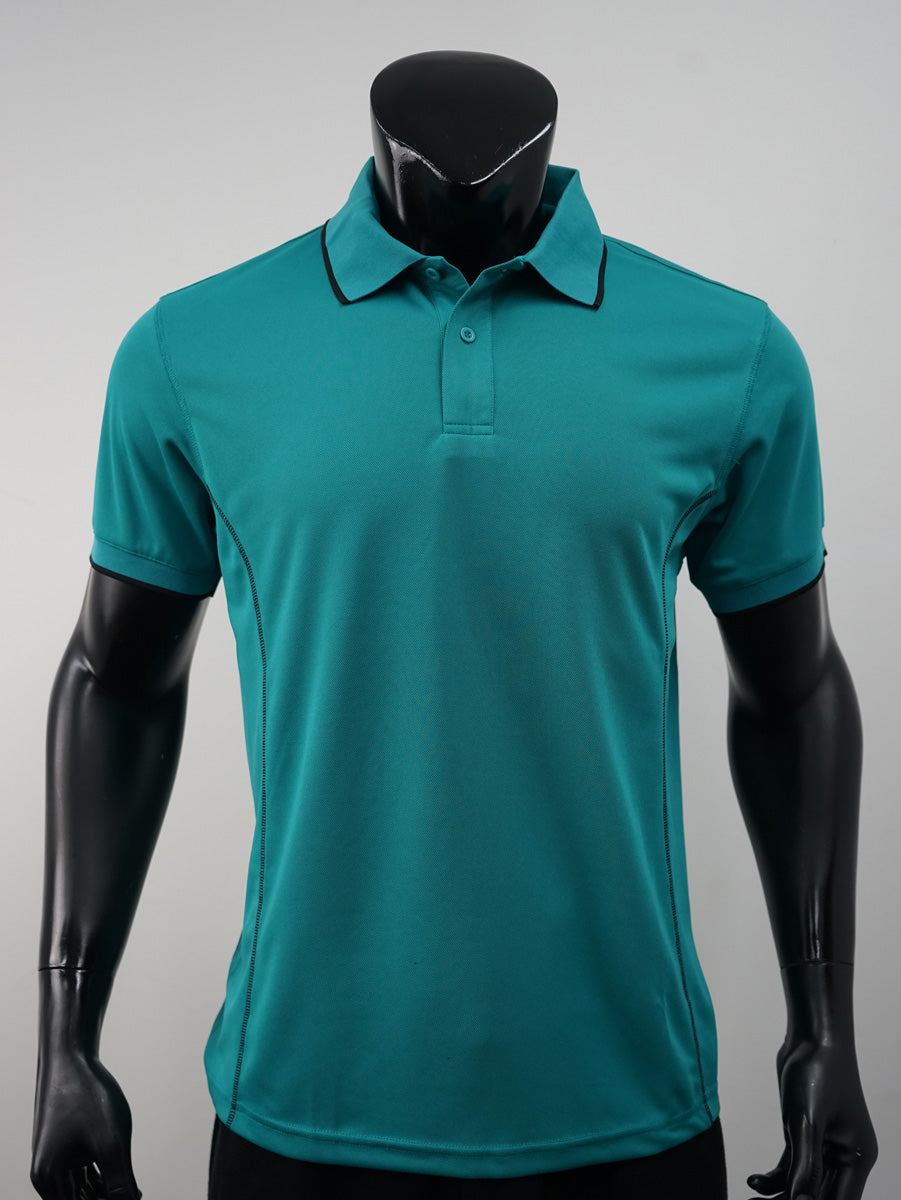Stitch Feature Essentials-Mens Short Sleeve Polo detail