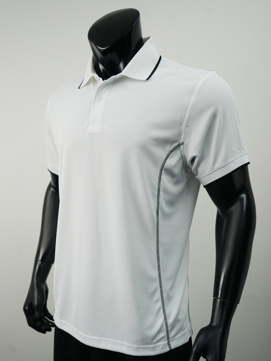 Stitch Feature Essentials-Mens Short Sleeve Polo detail