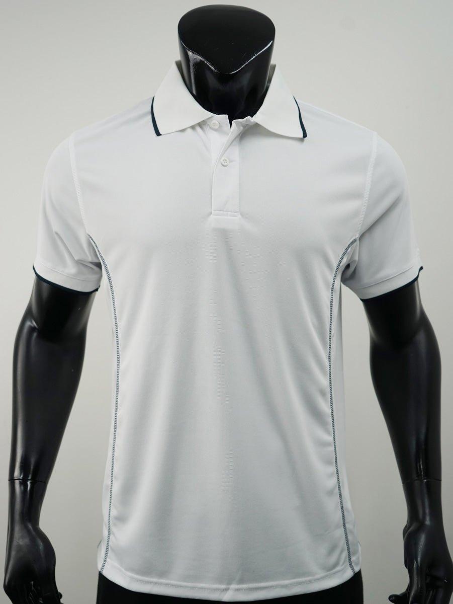 Stitch Feature Essentials-Mens Short Sleeve Polo detail