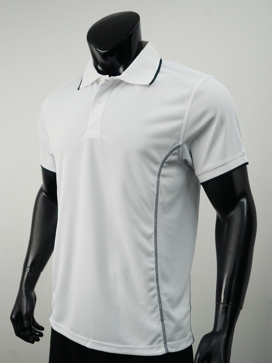 Stitch Feature Essentials-Mens Short Sleeve Polo detail