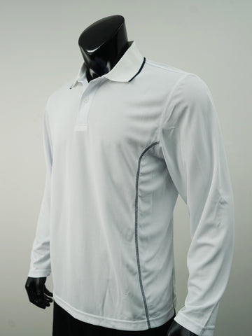 Stitch Feature Essentials-Unisex Adults L/S Polo detail