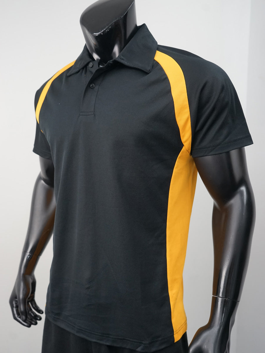 Team Essentials-Mens Short Sleeve Contrast Panel Polo detail