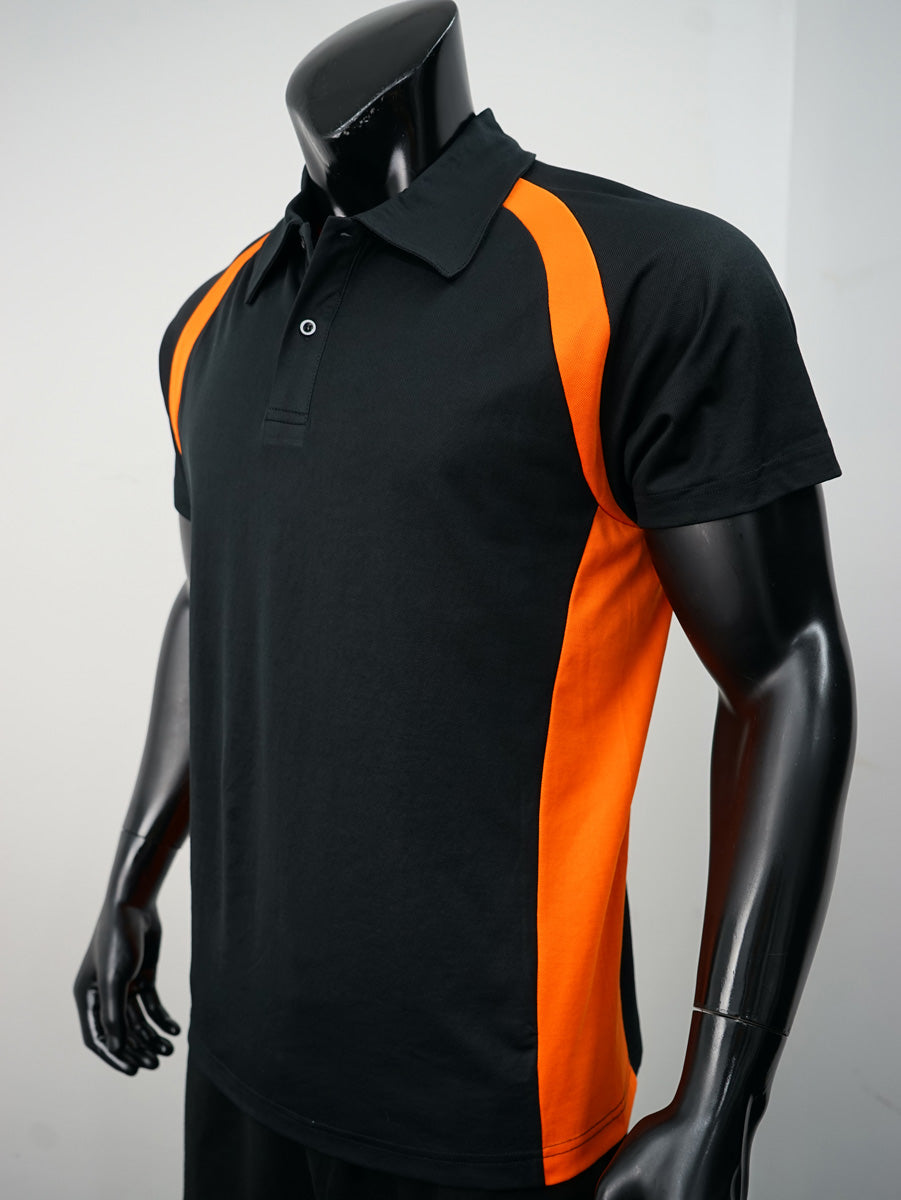 Team Essentials-Mens Short Sleeve Contrast Panel Polo detail