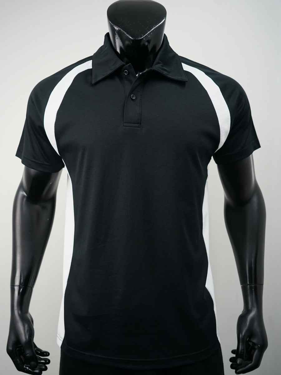 Team Essentials-Mens Short Sleeve Contrast Panel Polo detail