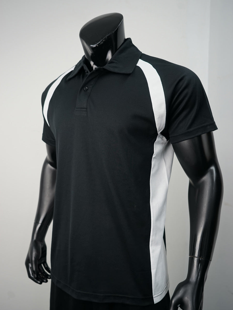 Team Essentials-Mens Short Sleeve Contrast Panel Polo detail
