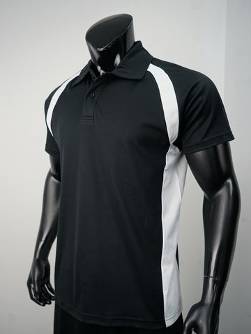 Team Essentials-Mens Short Sleeve Contrast Panel Polo detail