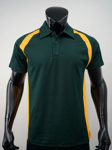 Team Essentials-Mens Short Sleeve Contrast Panel Polo detail