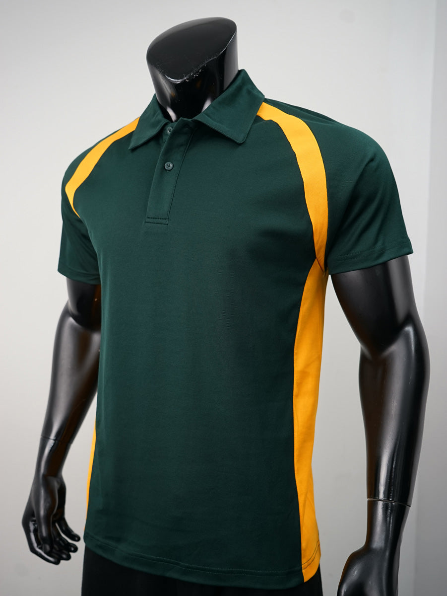Team Essentials-Mens Short Sleeve Contrast Panel Polo detail