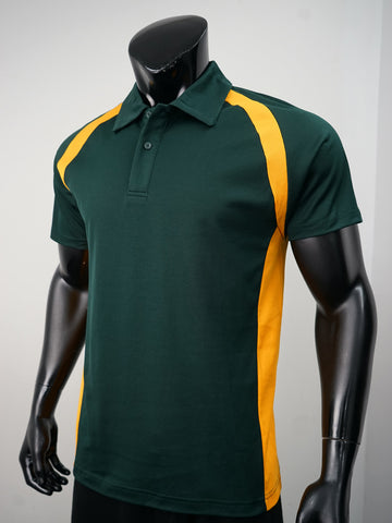 Team Essentials-Mens Short Sleeve Contrast Panel Polo detail