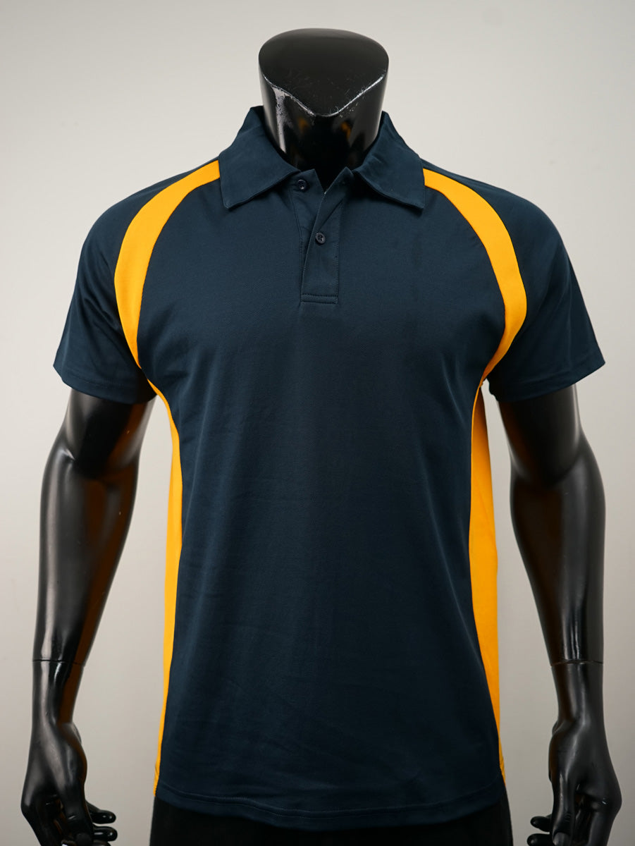 Team Essentials-Mens Short Sleeve Contrast Panel Polo detail