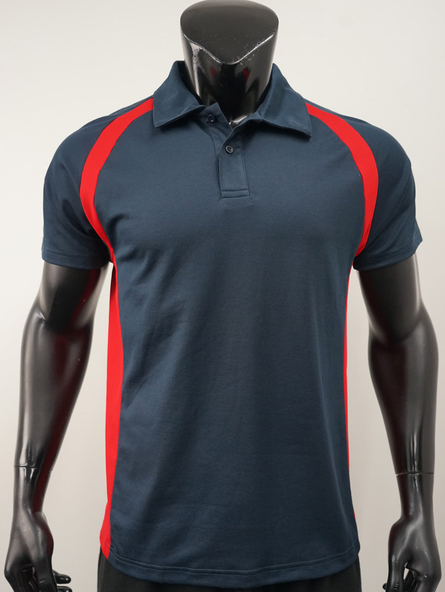 Team Essentials-Mens Short Sleeve Contrast Panel Polo detail
