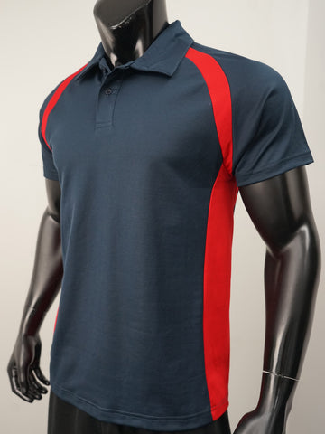 Team Essentials-Mens Short Sleeve Contrast Panel Polo detail
