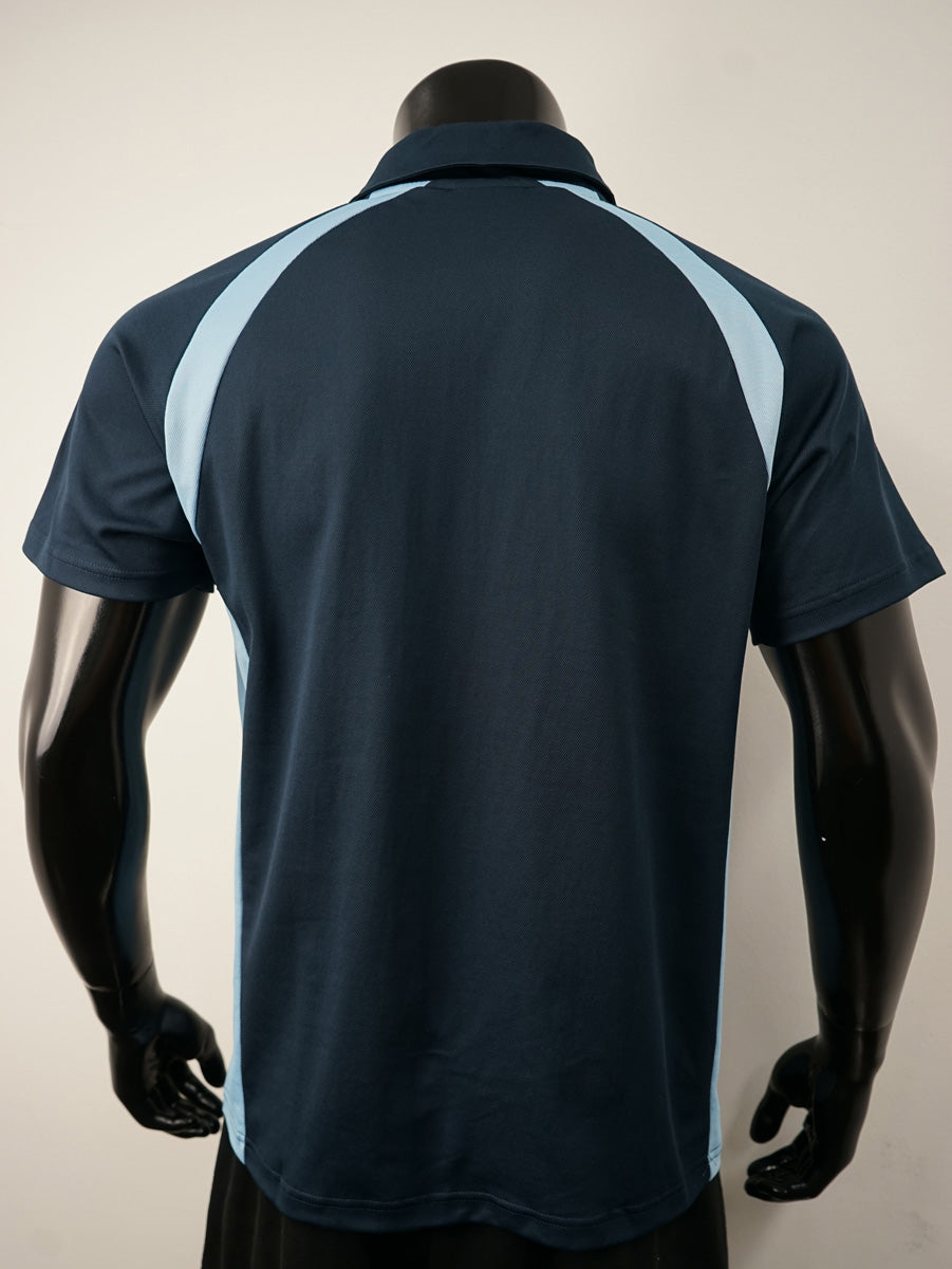 Team Essentials-Mens Short Sleeve Contrast Panel Polo detail