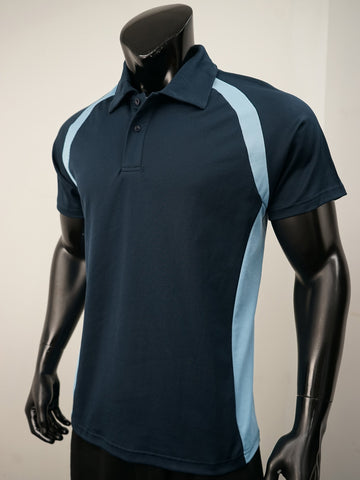 Team Essentials-Mens Short Sleeve Contrast Panel Polo detail