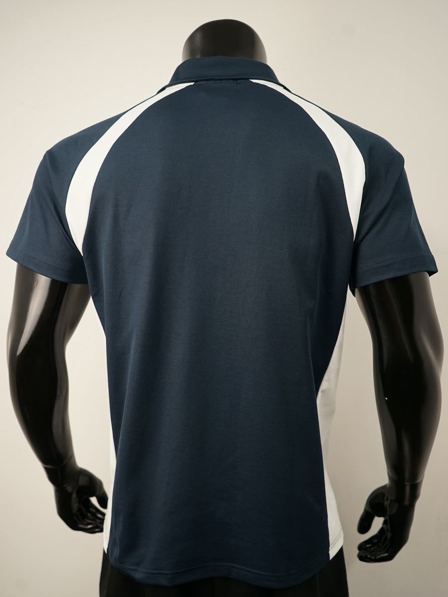 Team Essentials-Mens Short Sleeve Contrast Panel Polo detail