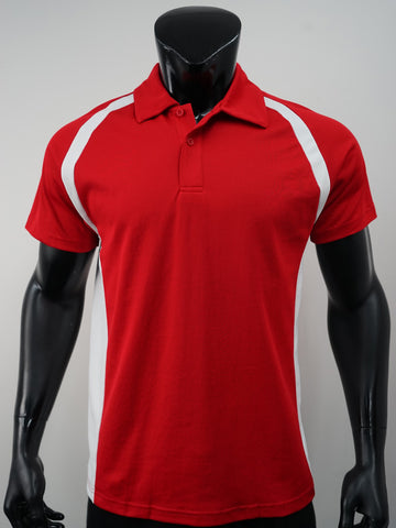 Team Essentials-Mens Short Sleeve Contrast Panel Polo detail