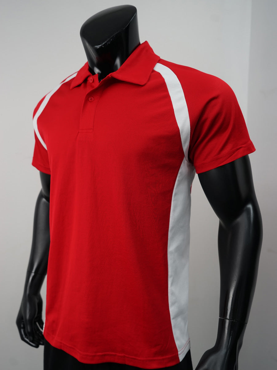 Team Essentials-Mens Short Sleeve Contrast Panel Polo detail