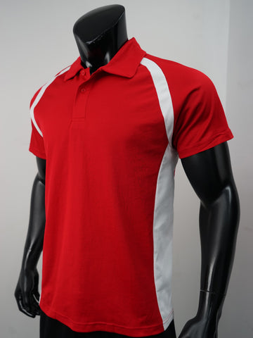 Team Essentials-Mens Short Sleeve Contrast Panel Polo detail