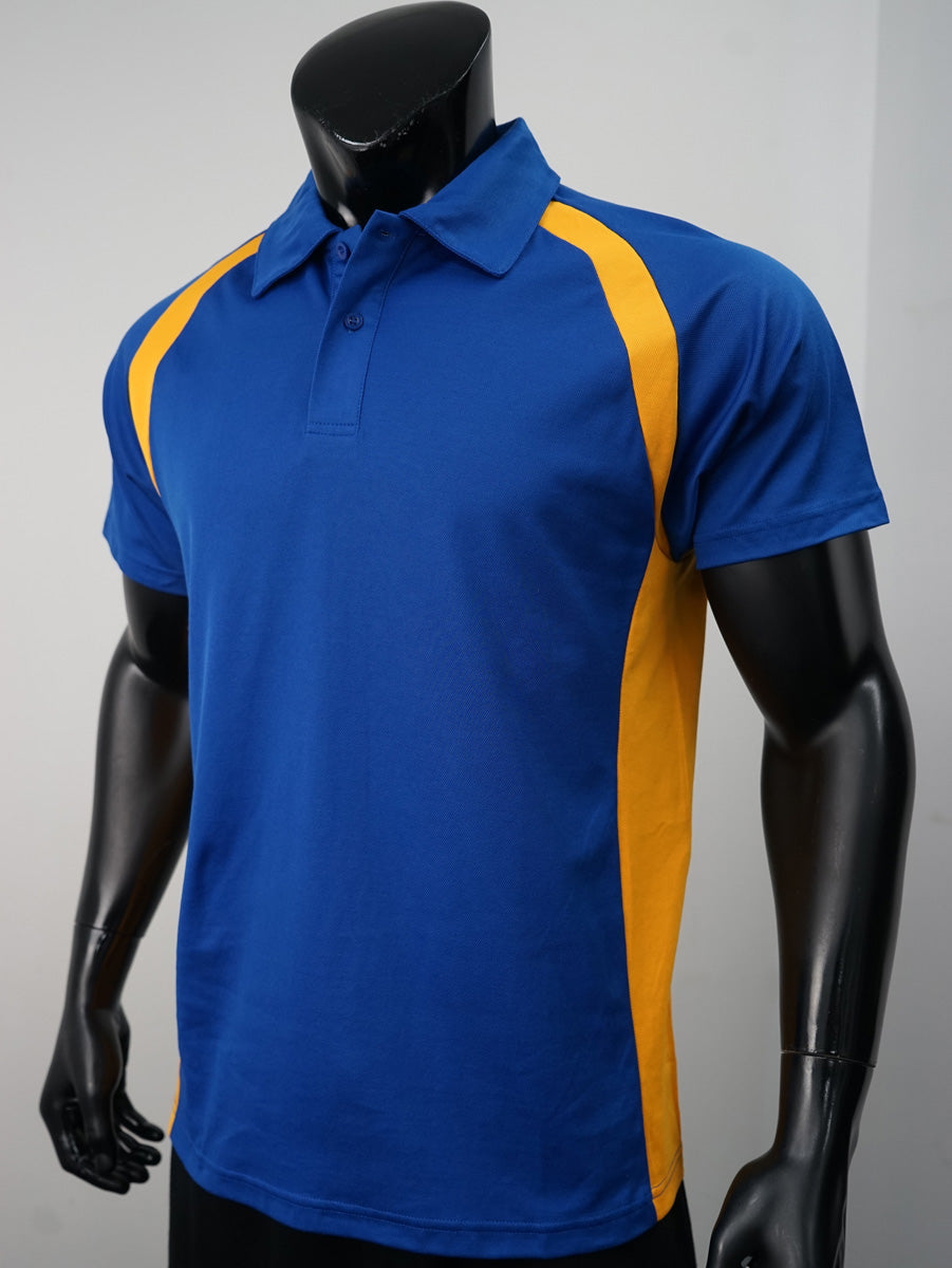 Team Essentials-Mens Short Sleeve Contrast Panel Polo detail
