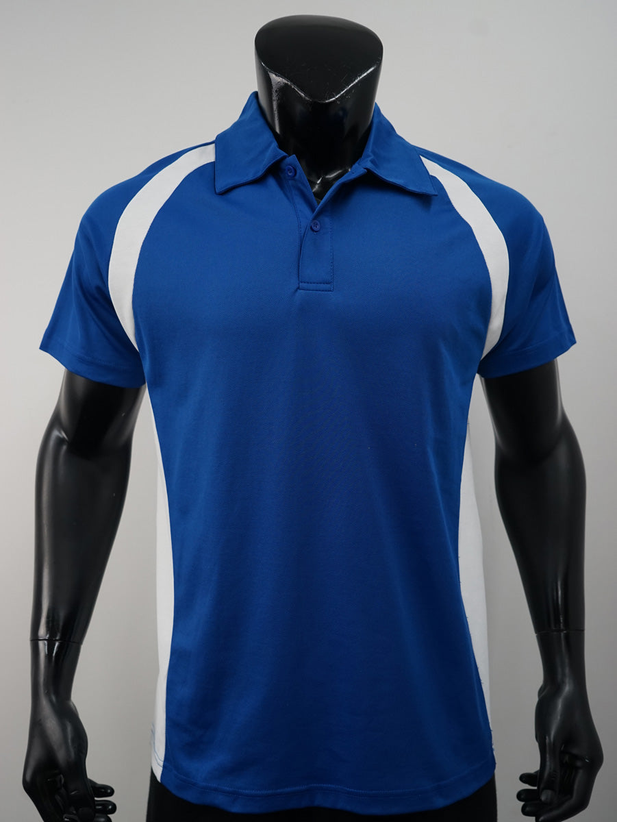 Team Essentials-Mens Short Sleeve Contrast Panel Polo detail