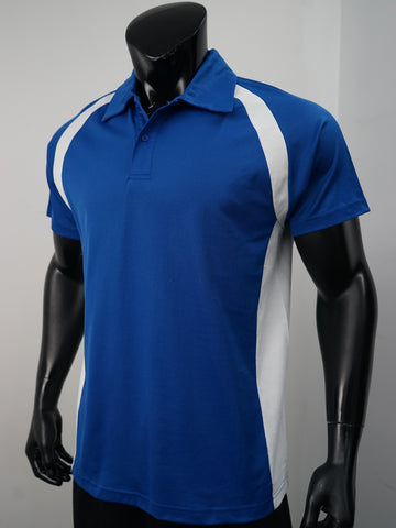 Team Essentials-Mens Short Sleeve Contrast Panel Polo detail