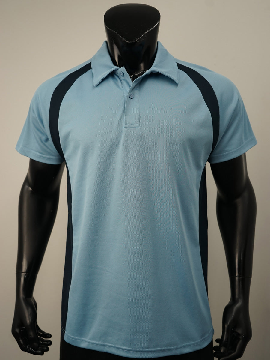 Team Essentials-Mens Short Sleeve Contrast Panel Polo detail