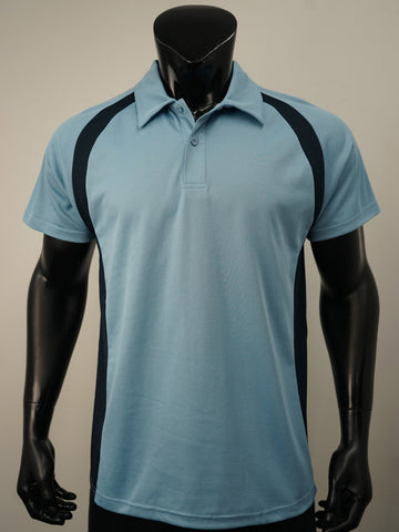 Team Essentials-Mens Short Sleeve Contrast Panel Polo detail