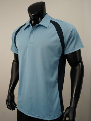 Team Essentials-Mens Short Sleeve Contrast Panel Polo detail
