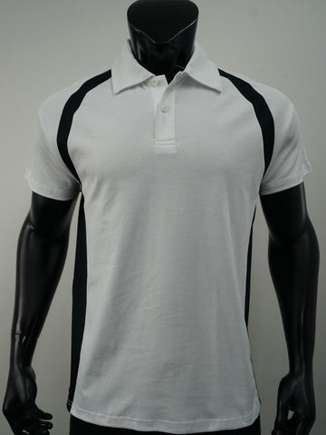 Team Essentials-Mens Short Sleeve Contrast Panel Polo detail