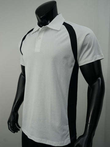 Team Essentials-Mens Short Sleeve Contrast Panel Polo detail