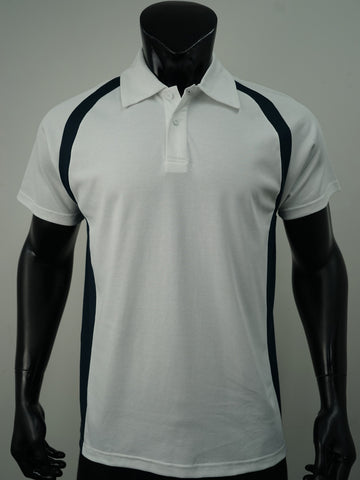 Team Essentials-Mens Short Sleeve Contrast Panel Polo detail