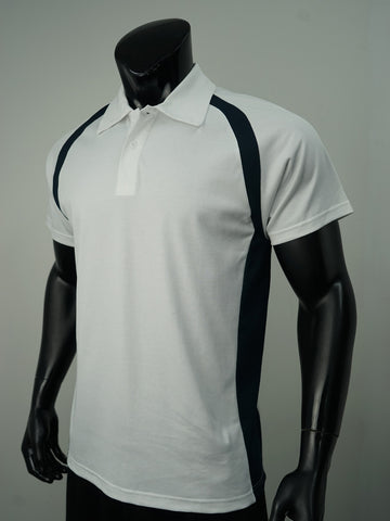 Team Essentials-Mens Short Sleeve Contrast Panel Polo detail