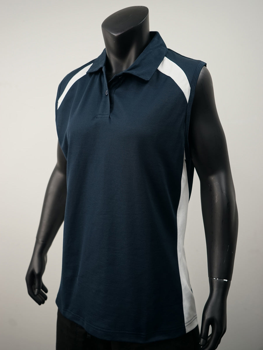 Team Essentials-Ladies Sleeveless Contrast Polo detail