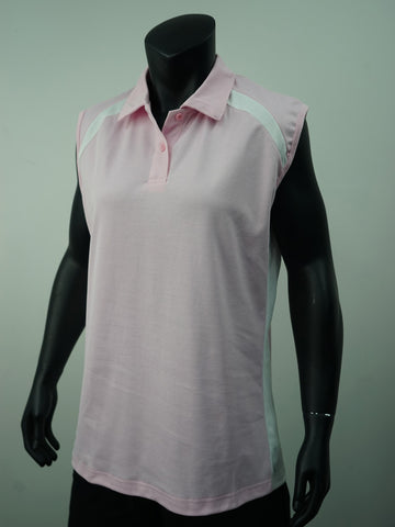Team Essentials-Ladies Sleeveless Contrast Polo detail